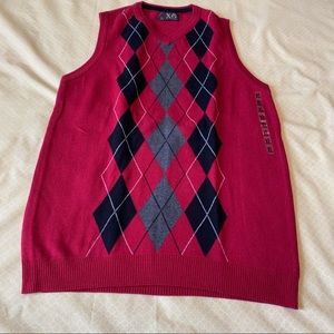 XG Boy’s Red Sleeveless Sweater (Vest)